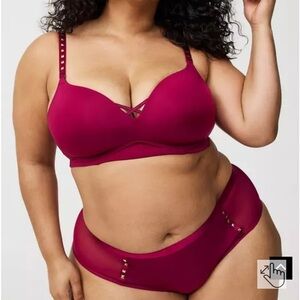 Torrid Dream Wire-Free Studded Push-Up Bra in Navarra